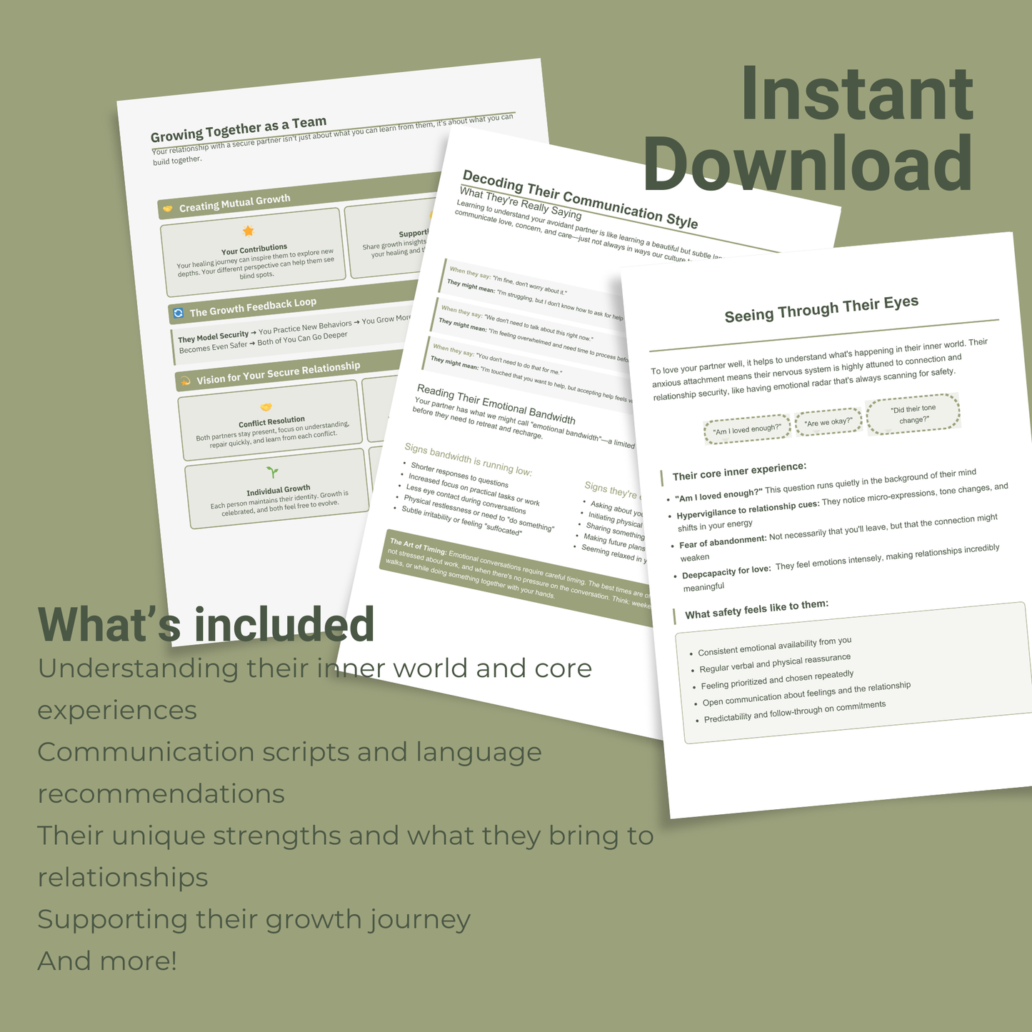 Understanding your partner's attachment style
