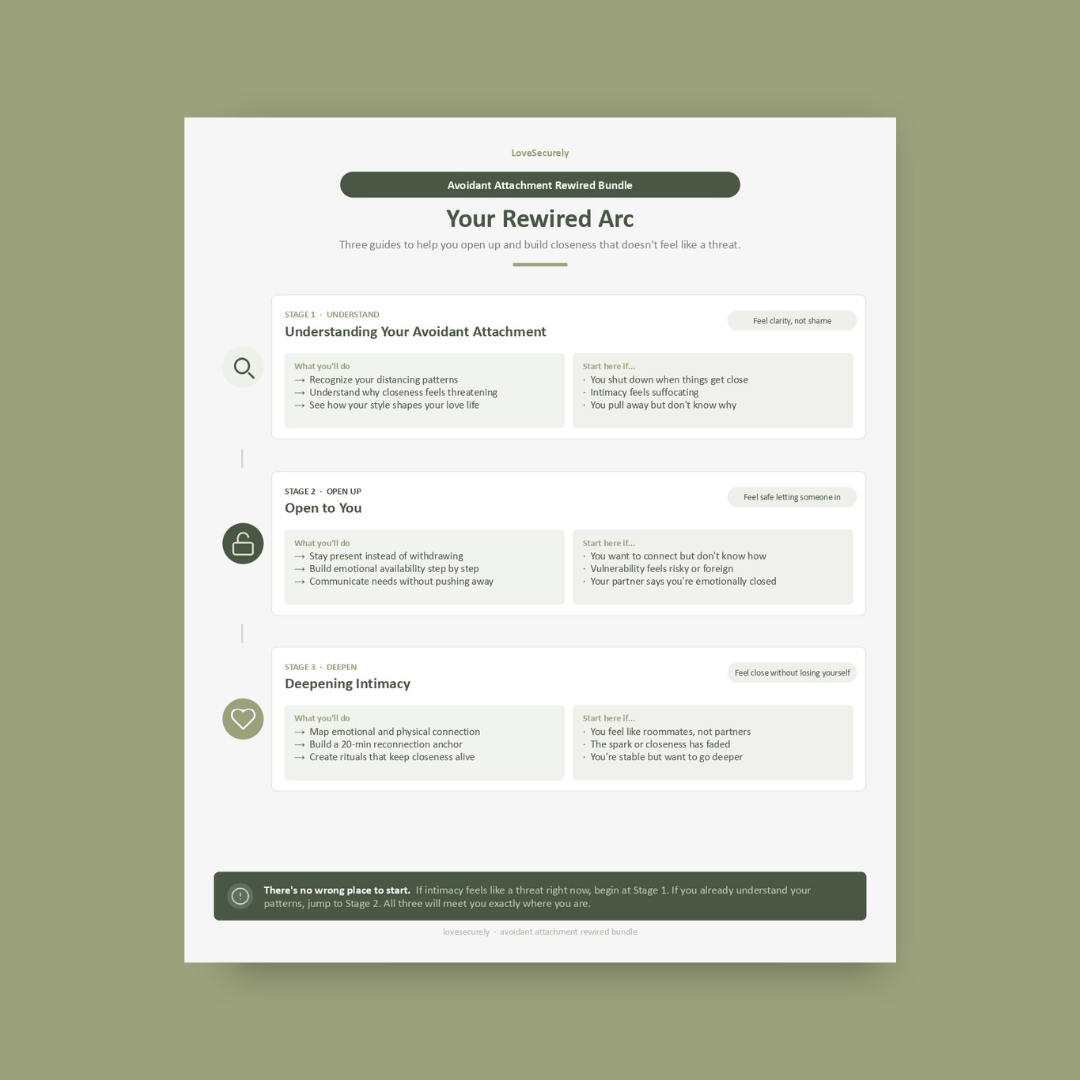 The Avoidant Attachment Rewired Bundle - Navigation Sheet