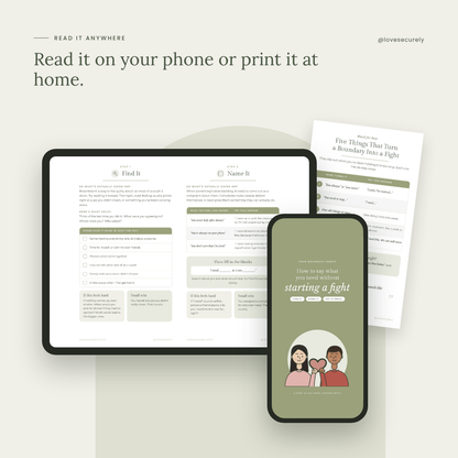 Your Boundary Script: How to Say What You Need Without Starting a Fight
