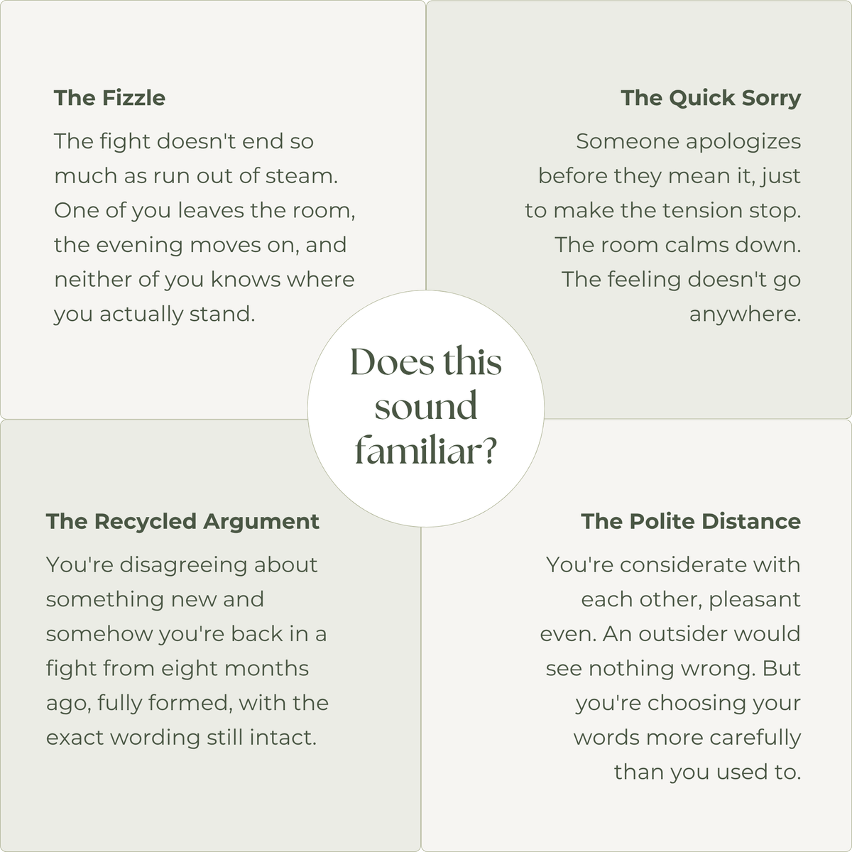 5 Signs Your Fights Are Not Actually Finished