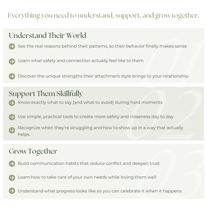Understanding your partner's attachment style