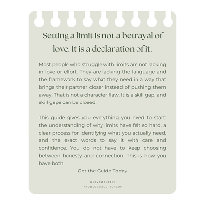 Loving With Limits: How to Set Boundaries Without Losing the Connection