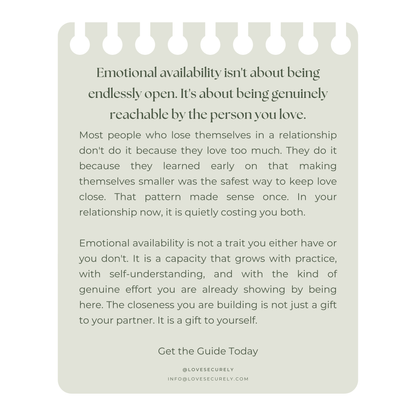 Open To You: Becoming More Emotionally Available In Love