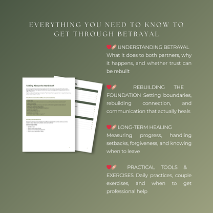 Rebuilding After Betrayal