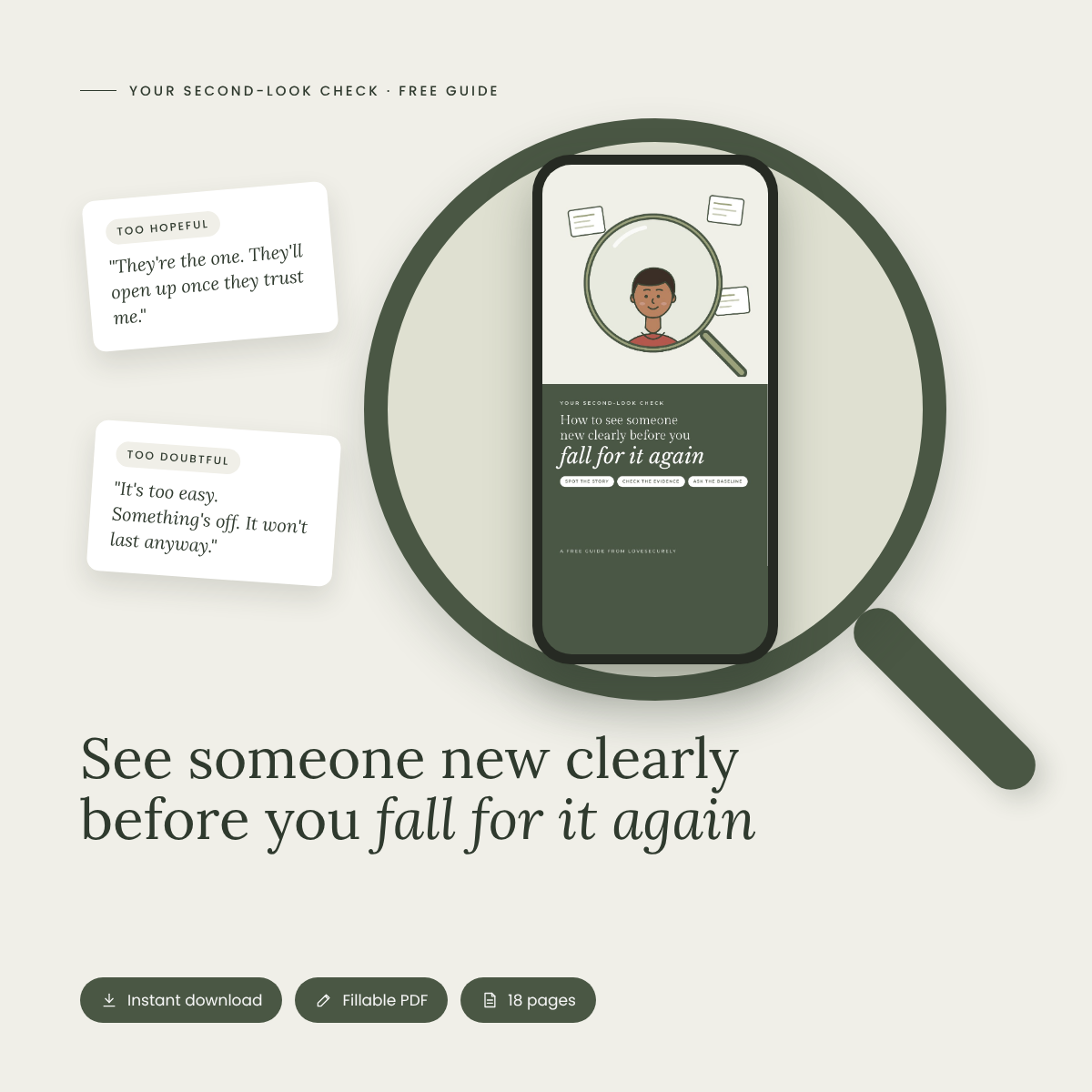 Your Second-Look Check: See Someone New Clearly Before You Fall for It Again