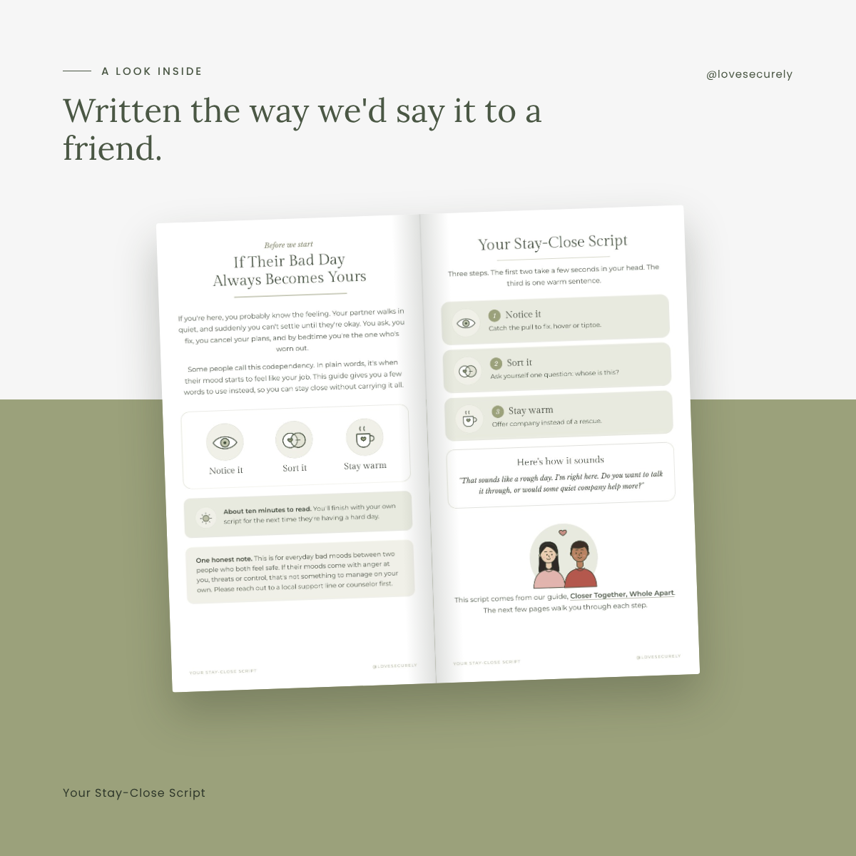 Your Stay-Close Script: How to Be There When They're Upset Without Taking It On