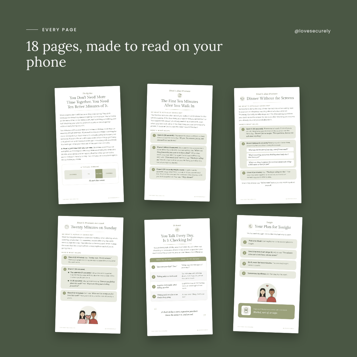 18 pages made to read on your phone